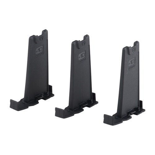 Detta Minus 10 limiter för Magpul Gen M3 PMAGs minskar kapaciteten med 10 skott, är lätt att installera utan verktyg och kräver ingen permanent ändring.