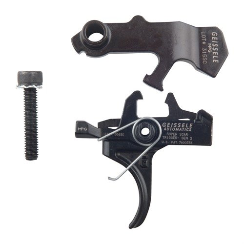 Geissele Super SCAR-trigger erbjuder en 2-stegs avtryckare med en total dragvikt på 4,5 lbs, perfekt för CQB och medelavståndsarbete.