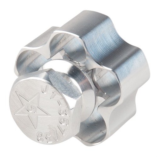 Snabb och smidig laddare i högkvalitativ billet aluminum, med hållbar O-ring och rostfria komponenter, perfekt för S&W 38/357 J-ramar.