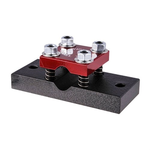 Viper Barrel Vise är tillverkad av 6061 aluminium med en 1" tjock bas för styrka, fyra fjädrar för stabilitet och passar 0.77" till 1.3" OD pipor.
