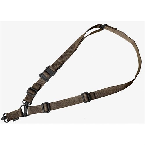 MS4 GEN2 DUAL QD SLING från MAGPUL erbjuder en mångsidig två- till enpunkts slinglösning med QD fästen för enkel och snabb användning.