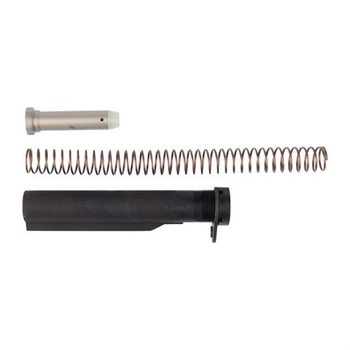 Detta kompletta kit innehåller alla nödvändiga delar för att montera en Mil-Spec justerbar buttstock, med en hållbar 7075-T6 aluminium buffer tube och starka komponenter.