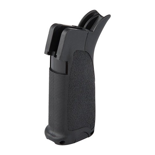 AR-15 MOD-2 GUNFIGHTER GRIP erbjuder ergonomisk design, hållbar polymer, texturerad yta, och anpassningsbara backstraps för optimal kontroll och komfort.