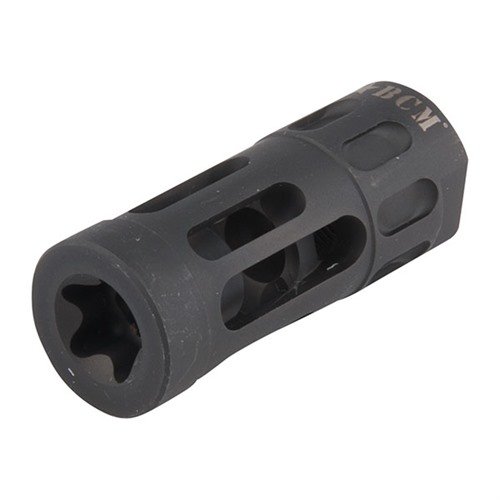 Gunfighter Compensator minskar rekyl och bländning, har en speciell baffling som begränsar sidoblast och ljud. Tillverkad av rostfritt stål med svart oxid finish.