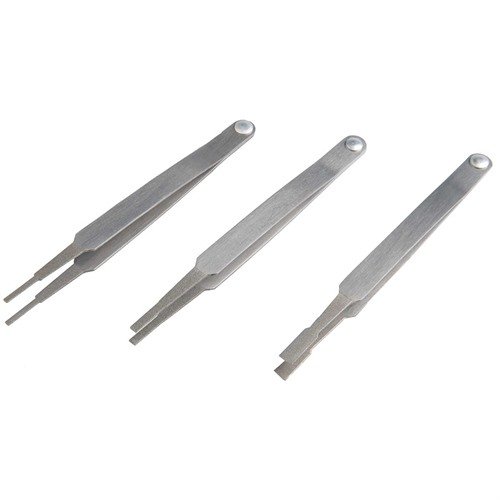 Pro Series Diamond Grip Tweezers i kirurgiskt rostfritt stål med diamantbelagda spetsar för bättre grepp, perfekt för precision i vapensmide.