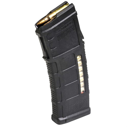 PMAG 30 AUS GEN M3 Window är ett hållbart 30-runders magasin för Steyr AUG med genomskinliga fönster för enkel rundidentifiering och pålitlig matning.
