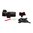 L.P.A. SIGHTS COLT 80S FIBER OPTIC ADJ SIGHT SET