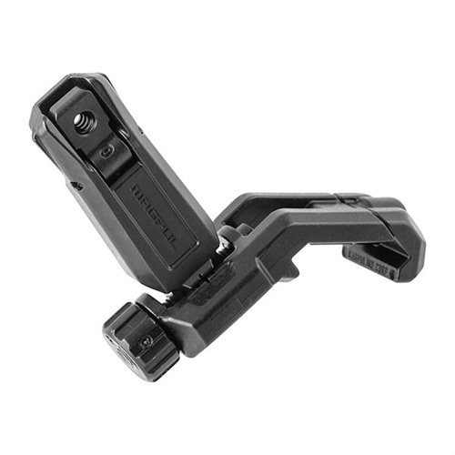 MBUS Pro Offset Rear Sight erbjuder robust konstruktion i Melonited stål, verktygsfri justering och duala bakre aperturer för snabb och effektiv sikte.