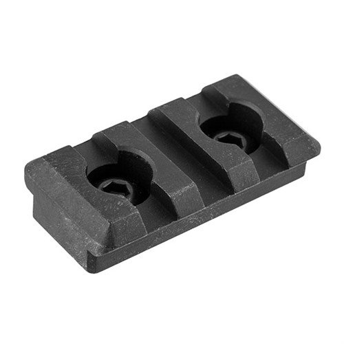 Midwest Industries M-LOK kompatibla 1913 Picatinny railsektioner i 3, 5, 7 och 9 slot, tillverkade av 6061 aluminum med hård anodisering och inkluderat monteringsmaterial.