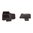 WARREN TACTICAL SERIES TRITIUM MIX SET, PLAIN REAR, 1 LAMP FRONT