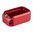 TARAN TACTICAL INNOVATIONS BASE PAD +3/+4 FOR GLOCK® 17/22, RED