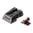 L.P.A. SIGHTS BLACK REAR/RED FRONT ADJUSTABLE SIGHT SET, NOVAK STYLE