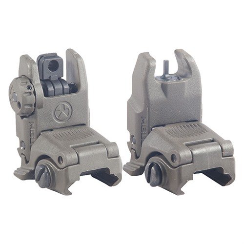 AR-15 MBUS GEN 2 SIGHT SET erbjuder pålitliga, låga, snabbt utfällbara sikt för backup. Lätta att använda med ambidextrous mekanism och justerbar vindage.