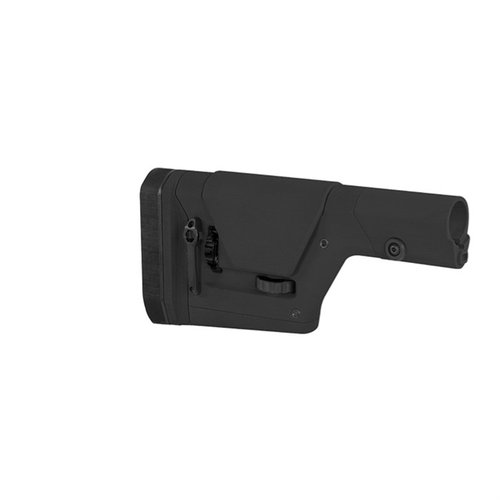 PRS GEN3 är en justerbar precisionstock för AR15/M16 och AR10/SR25, med verktygsfri längdjustering och höjdjustering av kindstöd för optimal komfort.