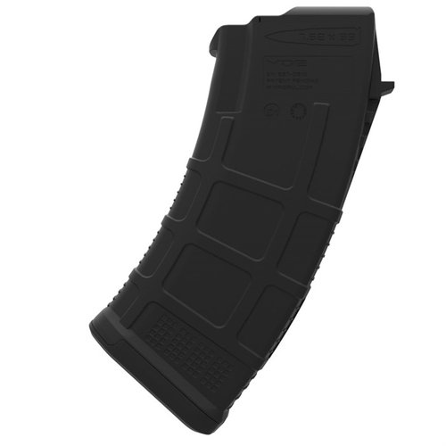 PMAG® 20 AK/AKM MOE® är en lätt, prisvärd och pålitlig 20-runds polymermagasin för AK-47, med konstant kurvgeometri och anti-tilt följare.