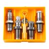 Välj detta 4-die set för maximal mångsidighet med full length-resizing die, Collet Neck sizing die, Easy Adjust Dead Length Bullet Seating Die och Factory Crimp Die.