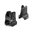 DANIEL DEFENSE FIXED LIGHTWEIGHT SIGHT SET FOR AR-15 BLACK