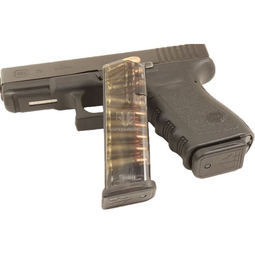 ETS genomskinliga magasin för Glock 19 erbjuder överlägsen synlighet, pålitlighet, enkel rengöring och motståndskraft mot extrema förhållanden.