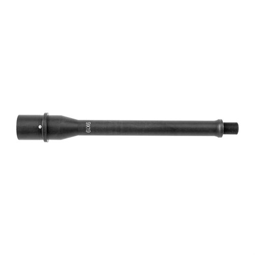 Faxon Firearms 9mm pipor är tillverkade av 4150 GBQ-stål, har 1/10 twist för stabilisering, QPQ Black Nitride-beläggning och är redo för dämpare.