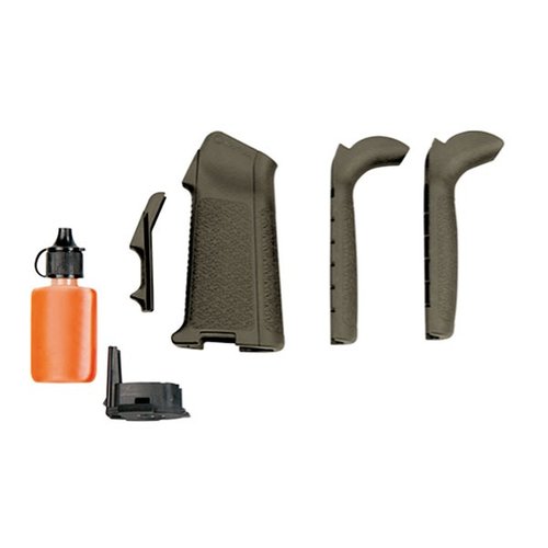 MIAD GEN 1.1 Grip Kit Type 1 erbjuder anpassningsbara insatser för perfekt grepp, med en förstärkt polymerkonstruktion och plats för smörjmedel.