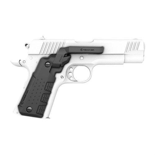 CG11C Clip & Grip för kompakt 1911 har en integrerad stowable clip som gör vapnet holsterkompatibelt och behåller den ergonomiska känslan.
