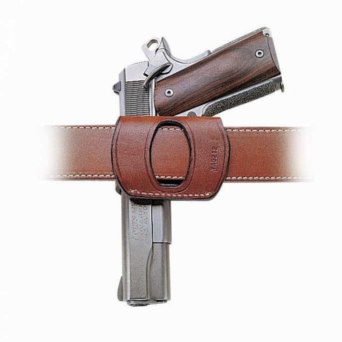 Yaqui Slide-hölstret har en minimalistisk design som möjliggör snabb dragning och säkerhet för ditt vapen, tillverkat av premium saddle leather.