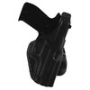 PLE Paddle-holster i premium saddle leather med thumb break retention strap för säkerhet och snabb dragning. Passar bälten upp till 1 3/4".