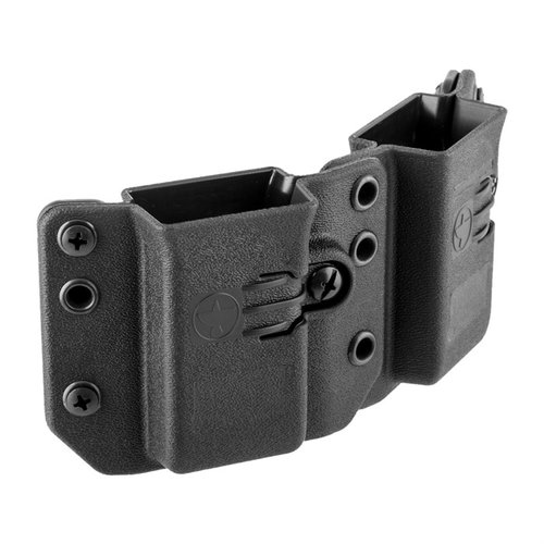 Copia dubbelmagasinbärare är designad för daglig bärning, ambidextrös användning och passar nästan 100 handmodeller för 9/40/357 Sig, komfort och diskretion.