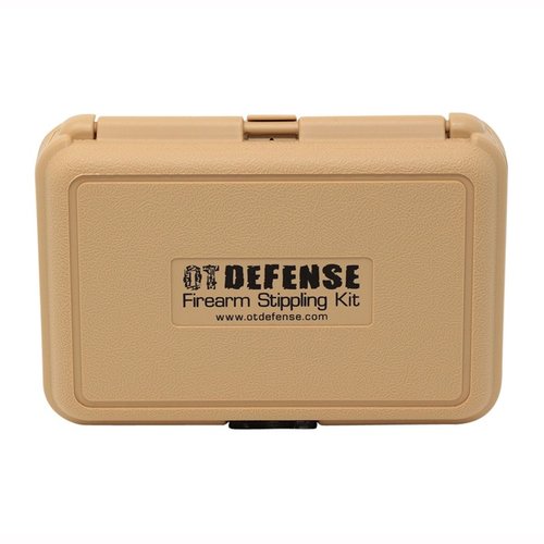 Oregon Trail Defense Stippling Kit erbjuder en 25-watt wood burner och sex utbytbara tips för att skapa skräddarsydda, halkfria greppytor på polymerramar.