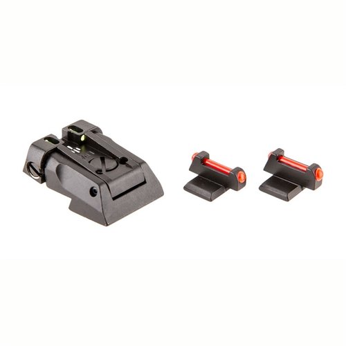 FUSION FIBER OPTIC justerbara Dovetail-sikten erbjuder låg profil för enkel förvaring, exakt justering av POI och passar de flesta moderna 1911-pistoler.