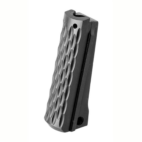 Fusion Pro-Series Mainspring Housing i stål för 1911 fullstorlek, CNC-maskinerad av kolstål med Chain-Link baksida, svart finish, passar de flesta 1911-pistoler.
