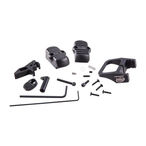 Uppgradera din SW22 Victory med RACE GUN KIT från TANDEMKROSS, inklusive 'halo' Charging Ring, 'Victory' Trigger och 'Titan' Extended Magazine Release för bättre prestanda.
