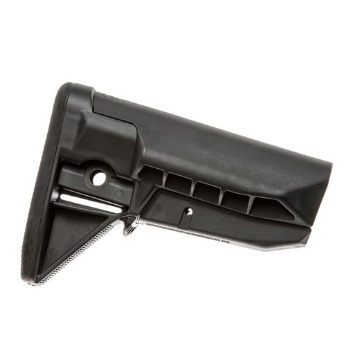 BCMGunfighter SOPMOD Stock MOD 0 erbjuder överlägset stöd med en ergonomisk design, robust låsning och ambidextrösa slingfästen för ökad funktionalitet.