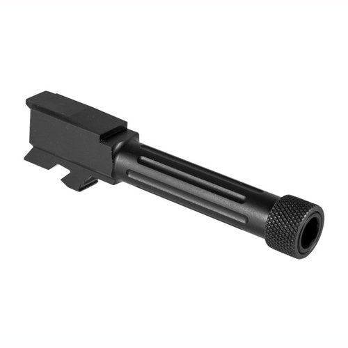 Alpha Wolf threaded barrel för Glock 43 erbjuder överlägsen precision, pålitlighet och hållbarhet med SBN-beläggning, perfekt för alla ammunitionstyper.