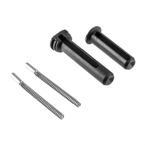 Uppgradera din AR-15 med Radian Weapons Takedown Pin Kit, CNC-maskinerad, med dimpled plats för enkel pinborttagning och svart nitride för korrosionsbeständighet.