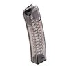 ETS genomskinliga polymermagasin för H&K MP5 är slitstarka, lätta och möjliggör enkel övervakning av rundor, med kapaciteter upp till 40 skott.