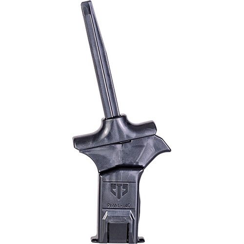 Universal Pistol Magazine Loader gör det enkelt att ladda 9mm och .40 S&W magasin, skyddar mot ömma tummar och är hållbar i alla väderförhållanden.