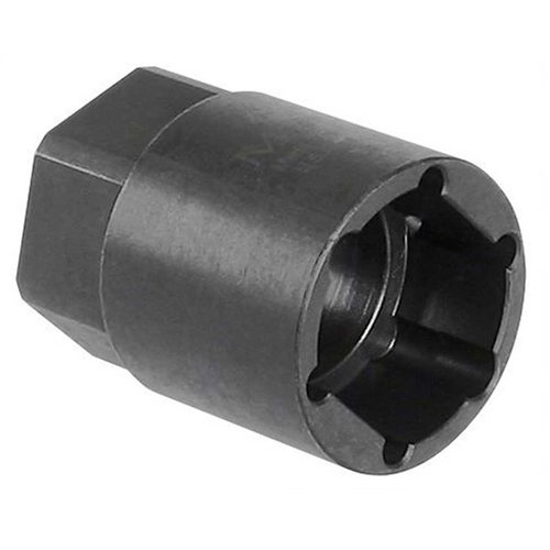 Midwest Industries CZ Scorpion Pistol Barrel Nut Socket gör det enkelt att byta handskydd. 1,5" lång, i stål med svart oxidhyfs, tillverkad i USA.
