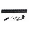 Bravo Companys BCM KMR Alpha Handguard erbjuder bättre precision med sin friflytande konstruktion, lätt aluminium och många KeyMod™-fästen för tillbehör.