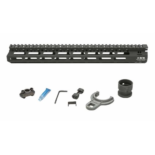 BCM MCMR M-LOK handguard i aluminium erbjuder en strömlinjeformad design, fri flytande montering och många M-LOK platser för tillbehör.