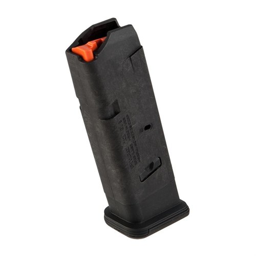 PMAG® GL9® är en hållbar dubbelmagasin för Glock 17, med förstärkta matningskanter och enkel demontering utan verktyg för pålitlig användning.