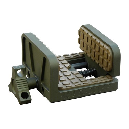 HOG Saddle från ShadowTech erbjuder förbättrad stabilitet med CNC-fräst aluminium, ljuddämpande fjädrar och ¼-tums urethane pads för att absorbera rekyl.