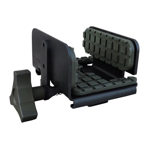 PIG Saddle från ShadowTech erbjuder stabil och flexibel stöd för ditt vapen, perfekt för jägare med sin lätta konstruktion och UV-resistenta pads.