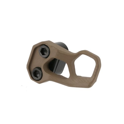 ODIN Works AR-15 GEN III XMR3 Magazine Release i Flat Dark Earth ger snabbare magasinutlösning, passar KNS-pinnar och Magpul BAD-lever, enkel installation.