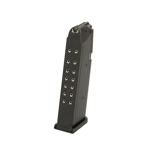 KCI 17-runds 9mm magasin är en pålitlig och kostnadseffektiv ersättning för Glock® 17, 19 och 26, med robust polymerkonstruktion och smidig funktion.