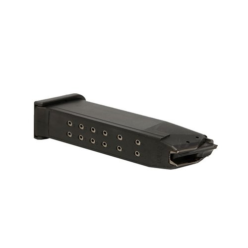 KCI:s 9mm magasin för Glock® 19/26 ökar eldkraften med 15 skott, har pålitlig konstruktion och är kompatibelt med AR-15 som använder Glock-mags.