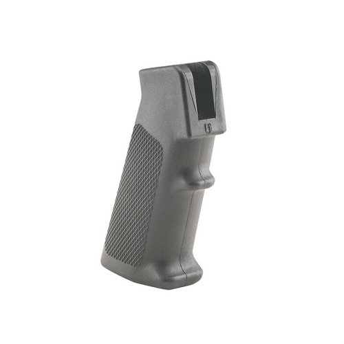 Luth-AR A2 Pistol Grip är en fabriksersättning som passar standard AR-15 gevär, vilket ger ett bekvämt och stabilt grepp för bättre kontroll och precision.