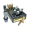Redding Premium Deluxe Die Set för 6mm Creedmoor erbjuder precision med Carbide Size button och Bullet Micrometer Seating Die för exakt justering av kuldjup.