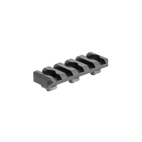 Arisaka Low Profile Picatinny Rail minskar höjden på KeyMod-adaptrar, är 2.15" lång och väger endast 0.6 oz för en smidig och kompakt montering.