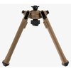 Magpul A.R.M.S.® 17S bipod erbjuder lättviktig styrka, snabb justering, 50° lutning och 40° panorering, perfekt för stabil skytte och enkel förvaring.